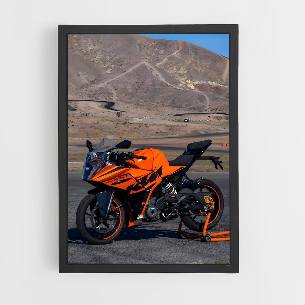 Poster Chevalier des Montagnes – affiche KTM Moto (vue 2)
